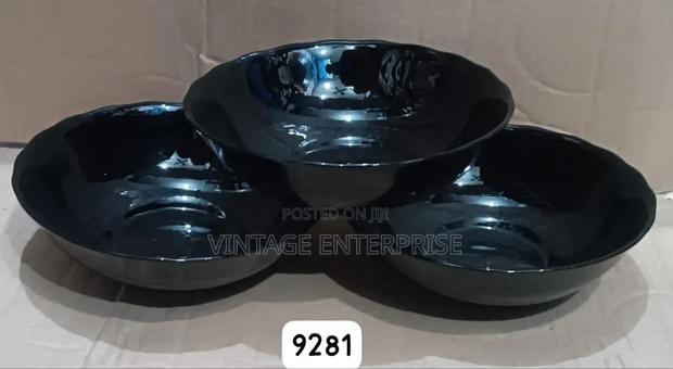 6pcs Ceramic Bowl Black