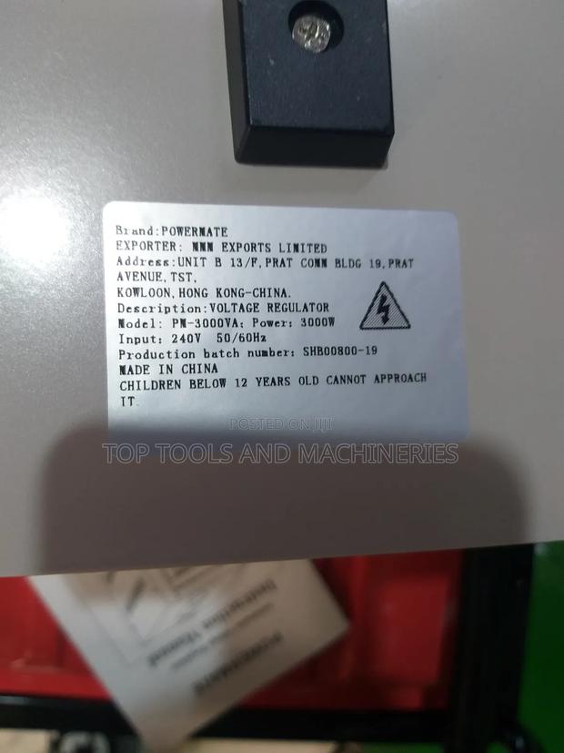 Powermate 3000va 3.0kva Automatic Voltage Regulator - thumbnail 3