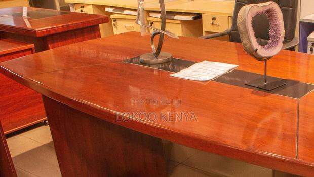 Boardroom Table: 3000mm Mahogany Boardroom Table - thumbnail 2