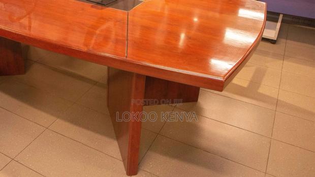Boardroom Table: 3000mm Mahogany Boardroom Table - thumbnail 5