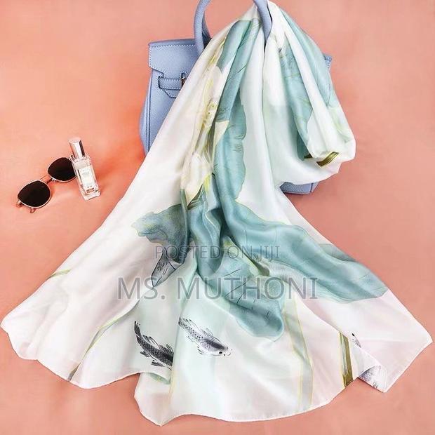 Ladies Long Large 180*90CM for Luxury Designer Silk Shawl - thumbnail 7