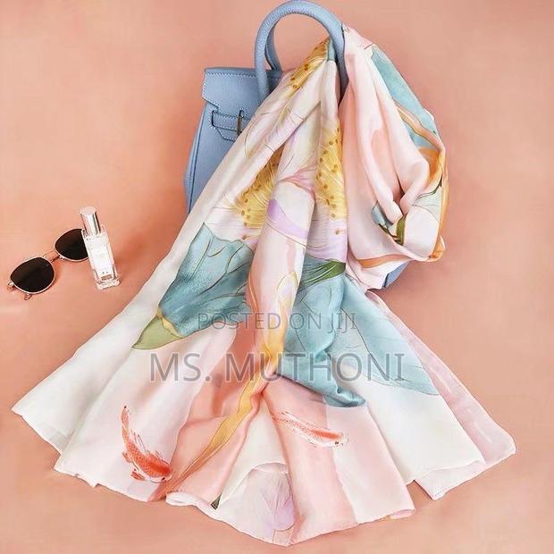 Ladies Long Large 180*90CM for Luxury Designer Silk Shawl - thumbnail 9