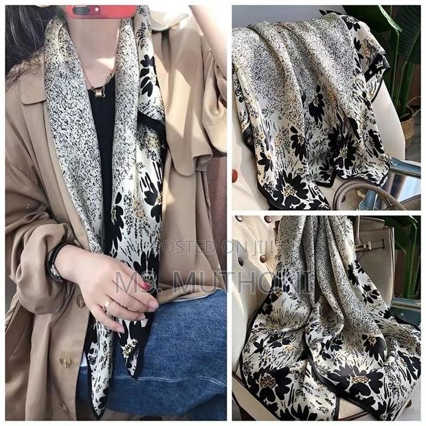 Ladies Long Large 180*90CM for Luxury Designer Silk Shawl - thumbnail 4