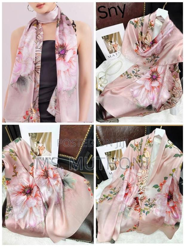 Ladies Long Large 180*90CM for Luxury Designer Silk Shawl - thumbnail 6