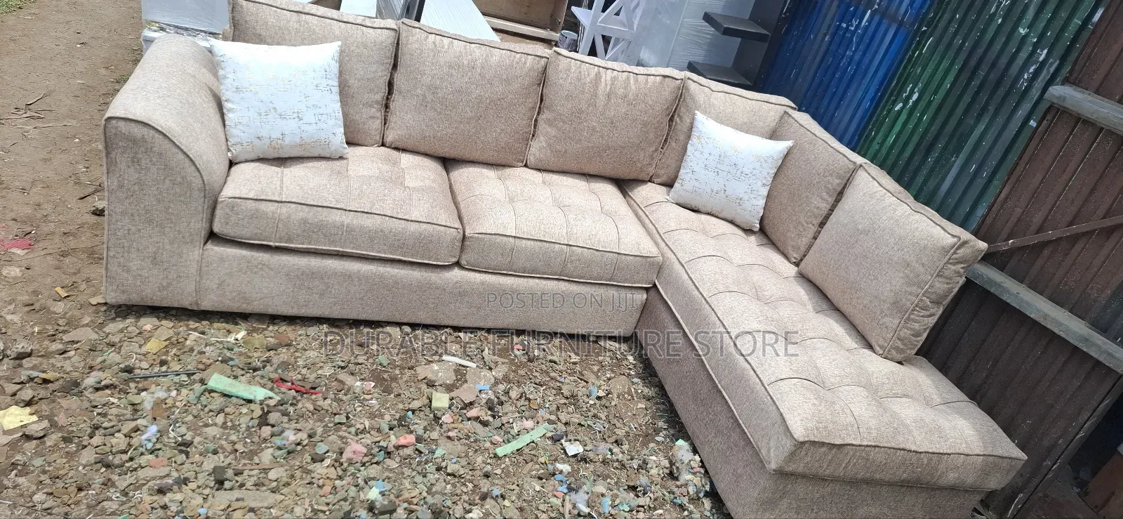 Coner Seat Sofa and Table