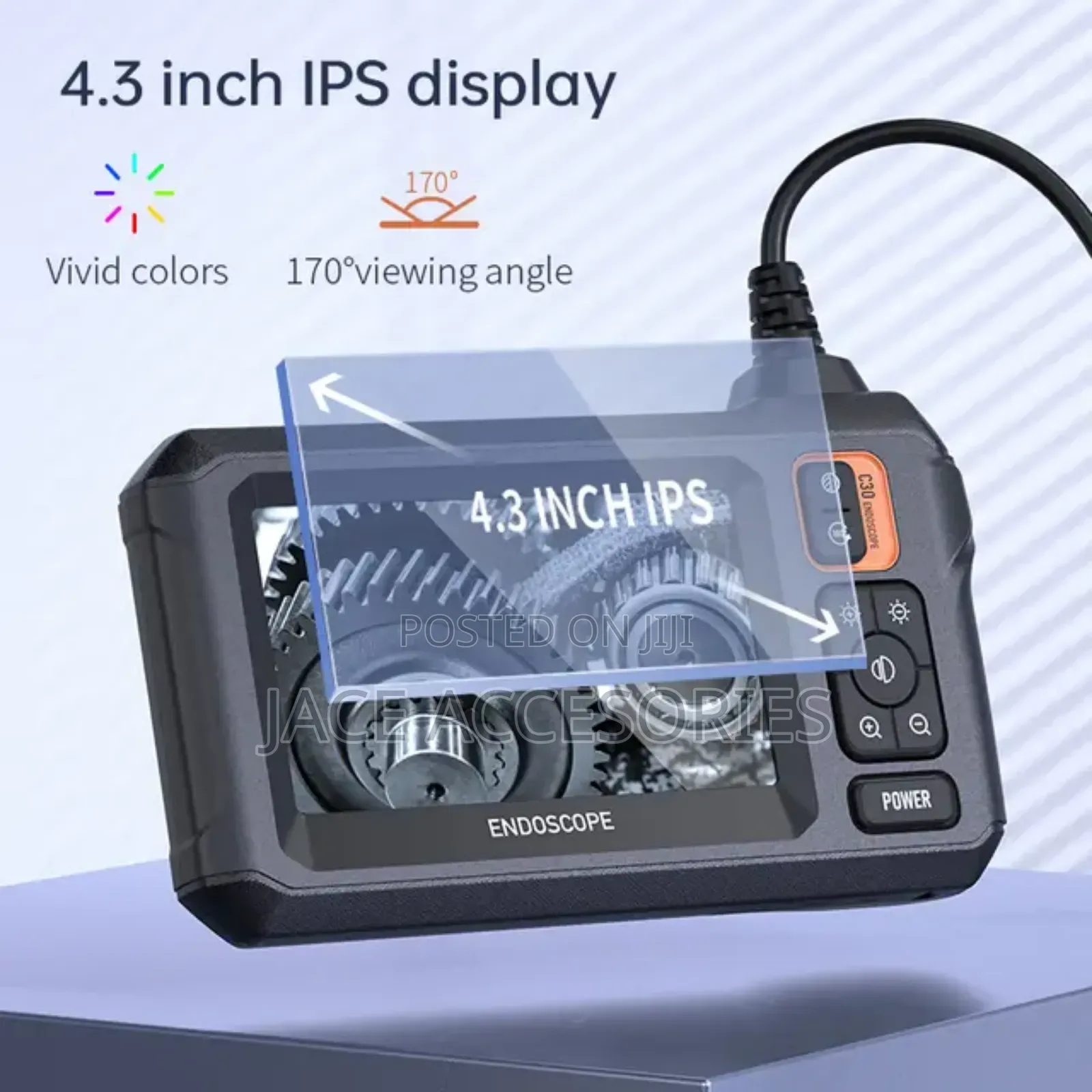 Digital Industrial Borescope With 4.3 Inch Screen