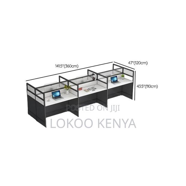Workstation: 6-User Wooden Office Workstation - thumbnail 5