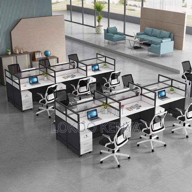 Workstation: 6-User Wooden Office Workstation - thumbnail 3
