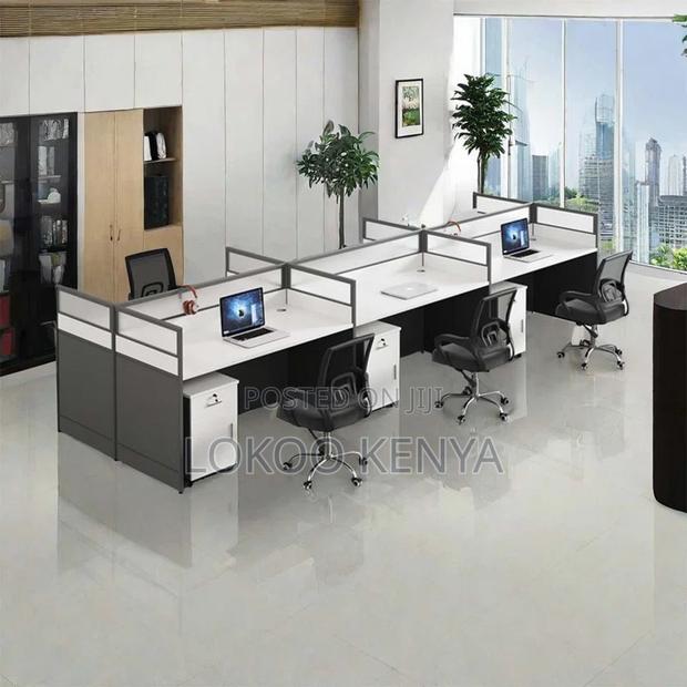 Workstation: 6-User Wooden Office Workstation - thumbnail 2