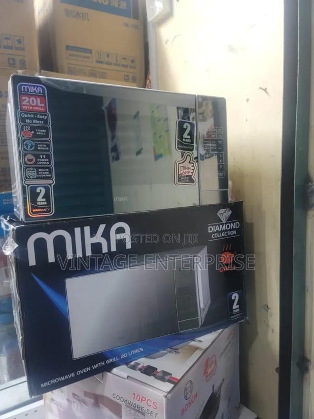 Mika Microwave Oven Grill 20litre With 1000w Silver Grill