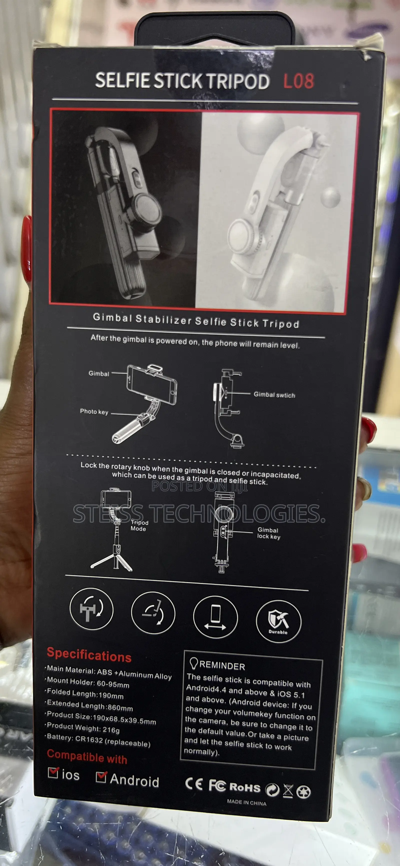 Gimbal Stabilizer L08
