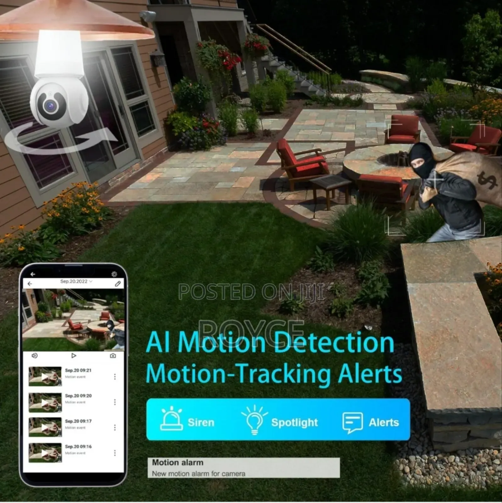 Auto-Rotating Wifi Camera Bulb