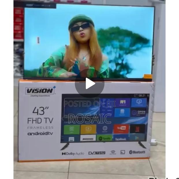 Vision 43 FHD Tv Smart Android Tv Frameless With Bluetooth - main view