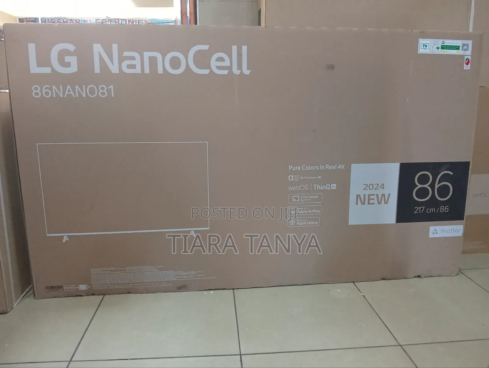 Lg 86" Smart 86nano81 Tv