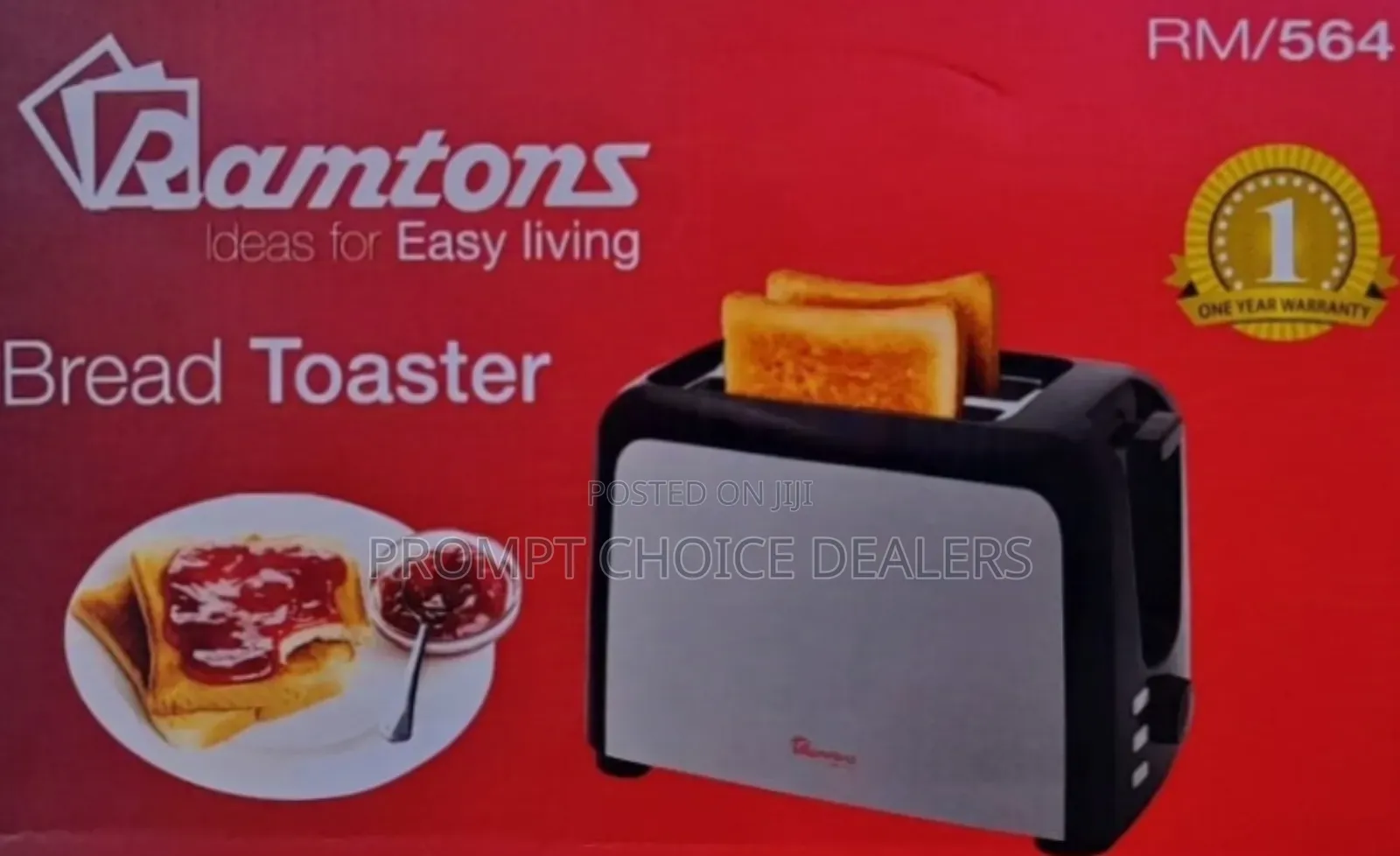 Ramtons RM/564 2 Slice Pop-Up Toaster