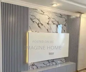 Fluted Wall Panels/ White Mable Sheets
