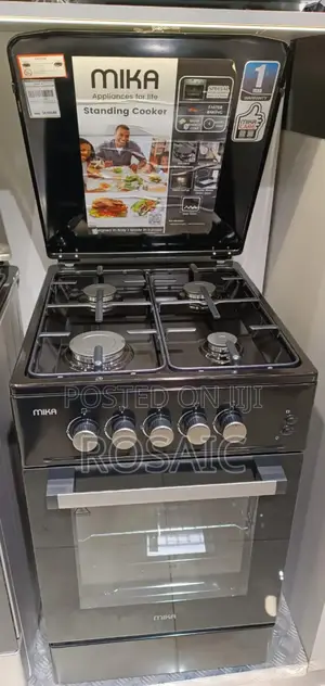 *MIKA Standing Cooker, 50cm X 60cm, 4 Gas