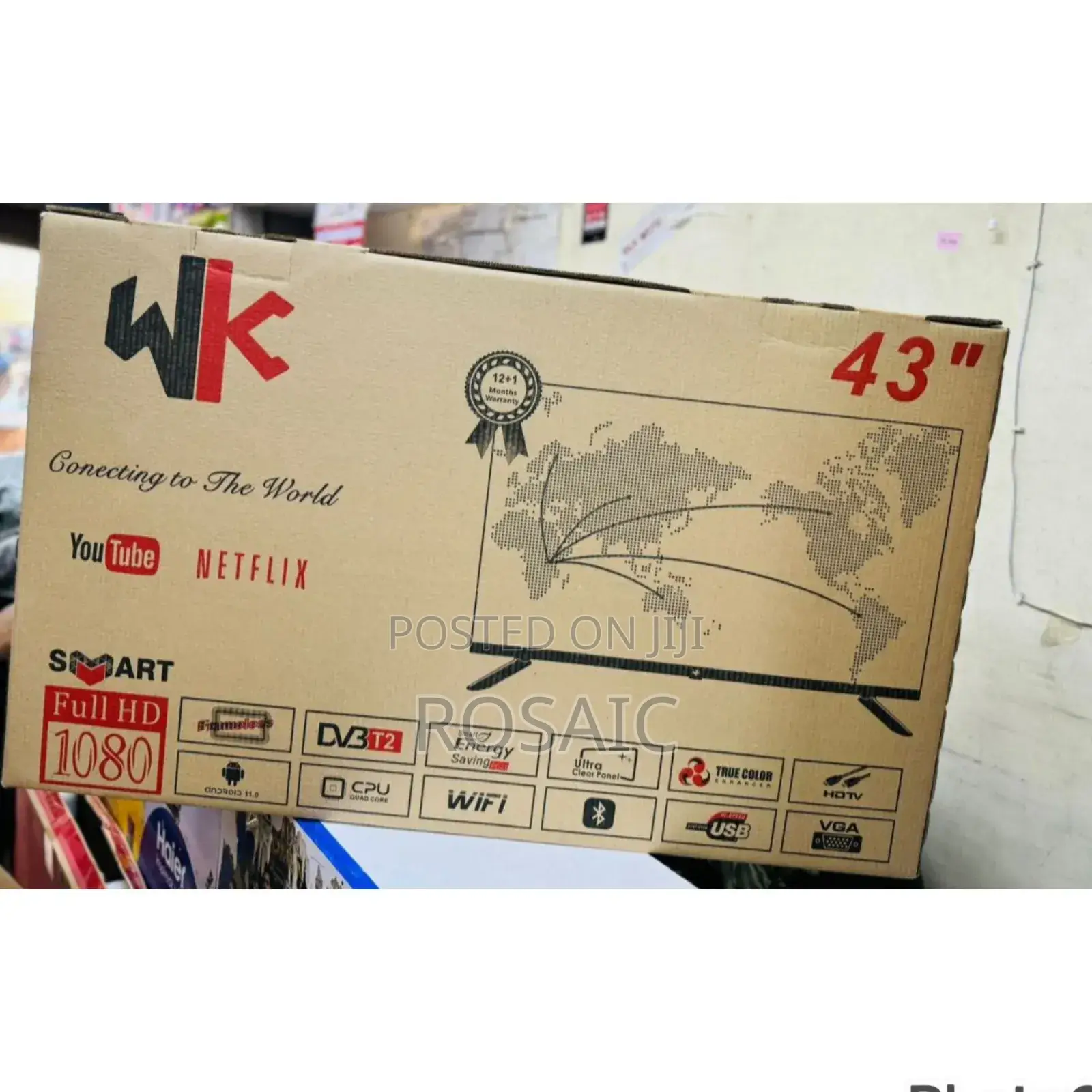 43 Inches Wk Smart Android Tv Frameless With Bluetooth