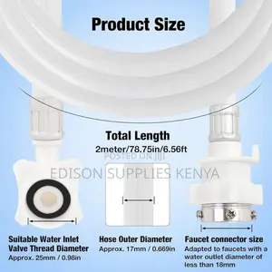 Washing Machine Hose Pipe Inlet With Screws Tap Adapter