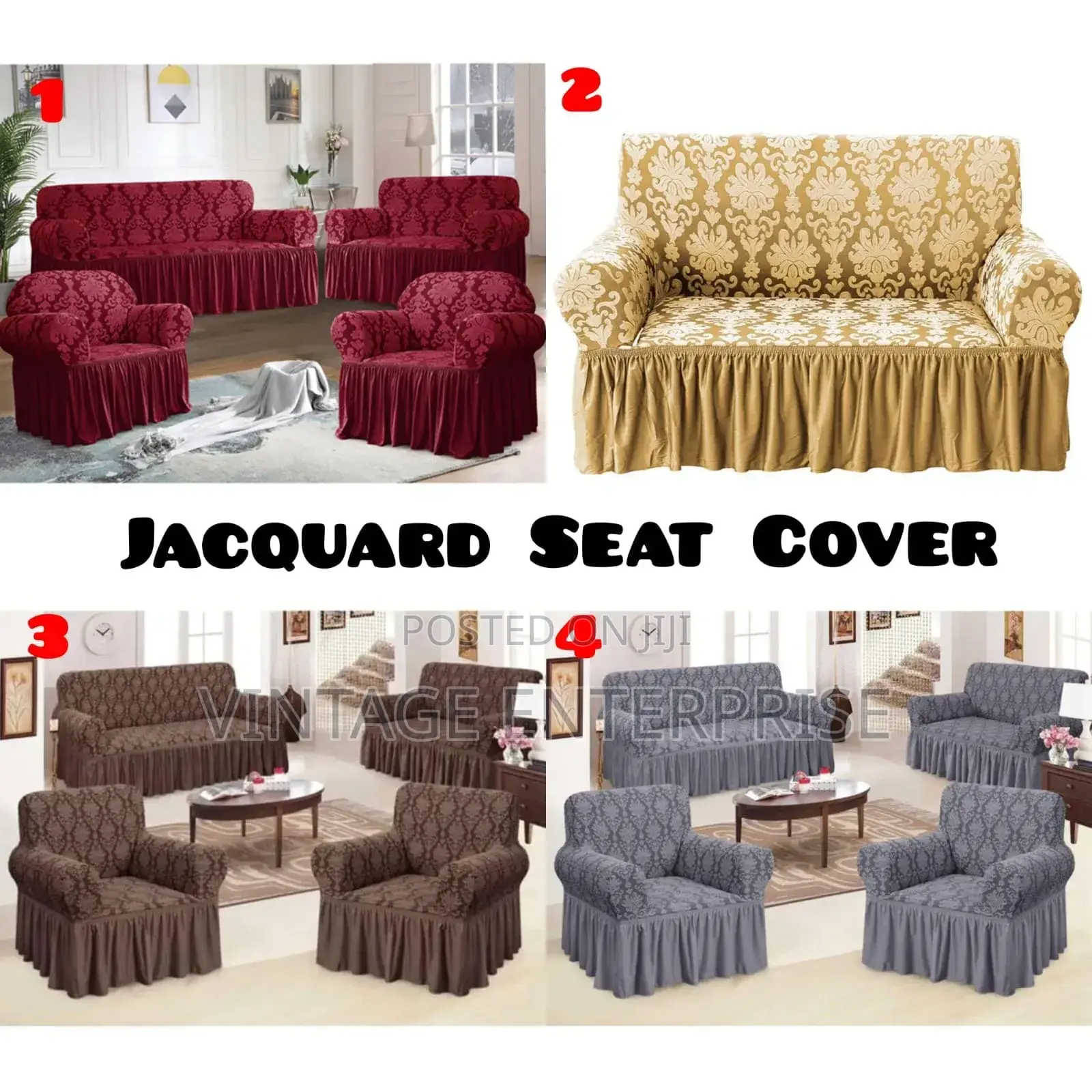 Jacquard Seat Covers, 7 Seater 3:2:1:1