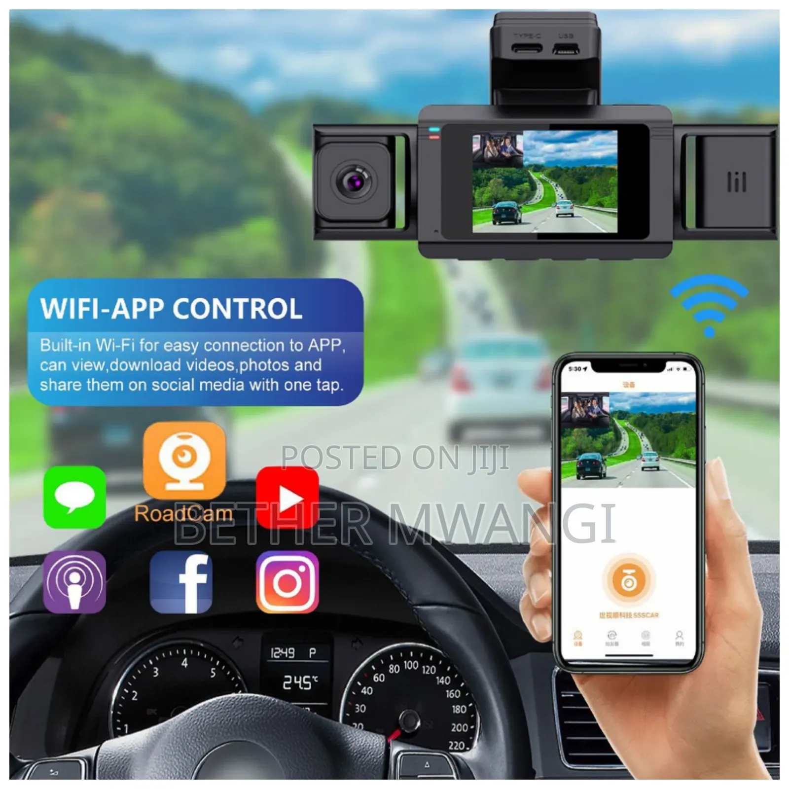 M800- Car Dash Camera ( Records Audio)