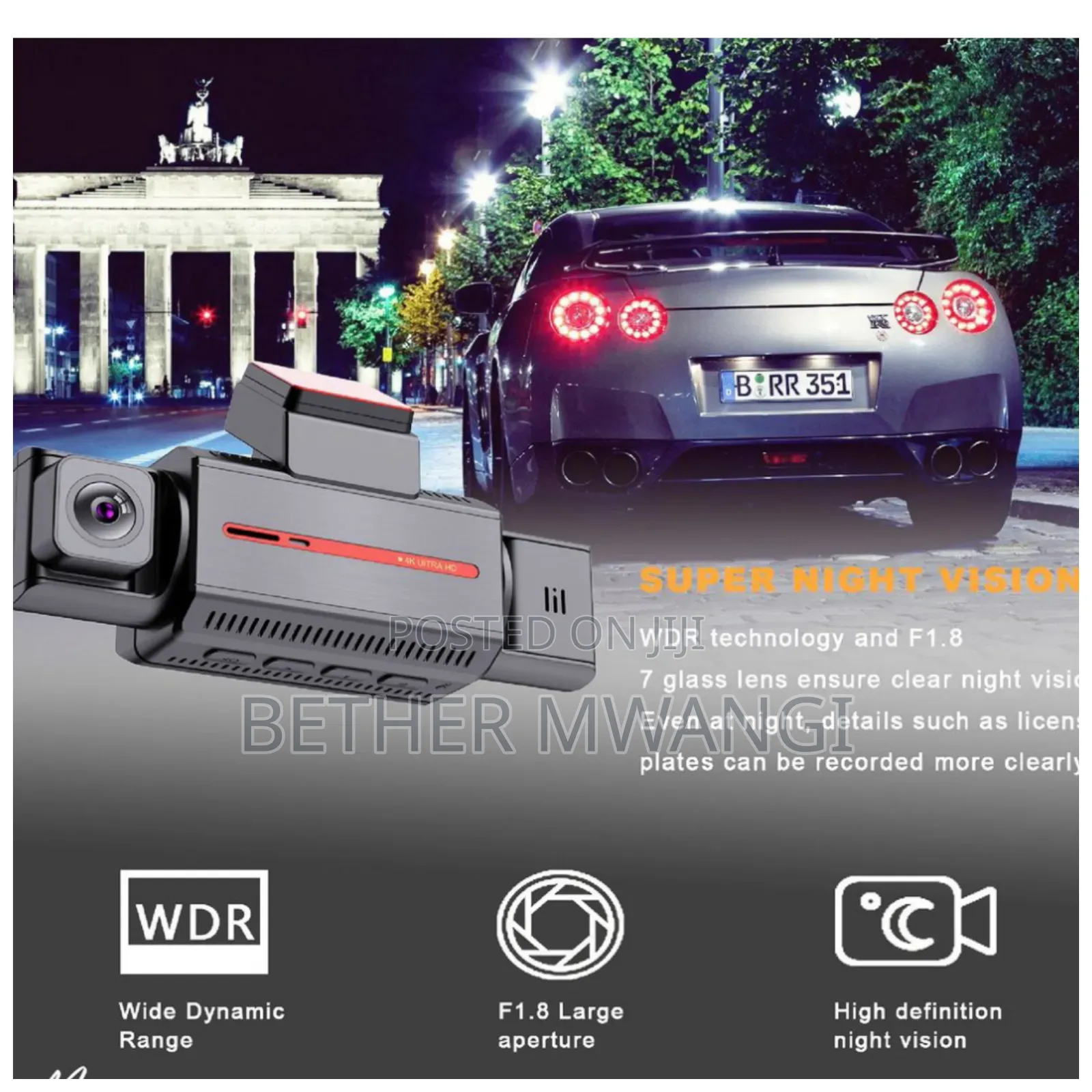 M800- Car Dash Camera ( Records Audio)