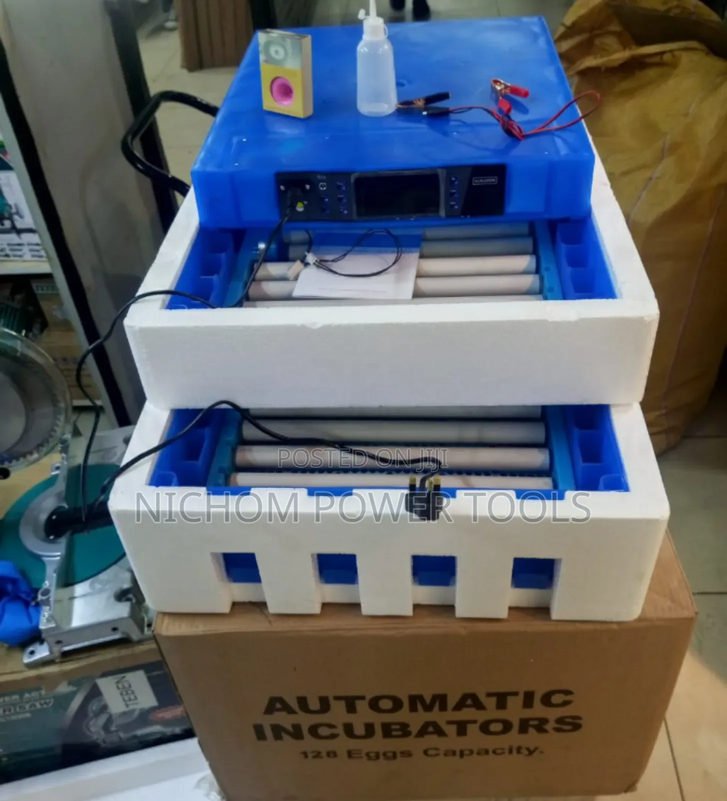 Industrial 128eggs Ac/Dc Automatic Incubators