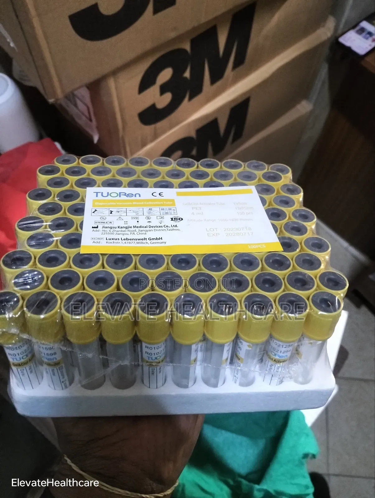 Yellow Blood Collection Tubes