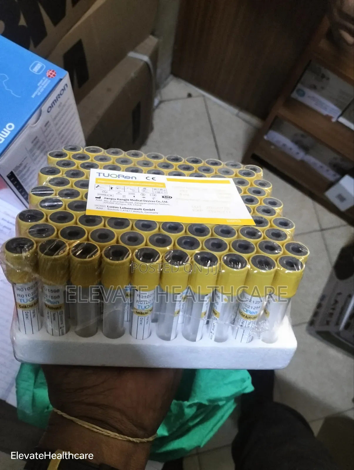 Yellow Blood Collection Tubes