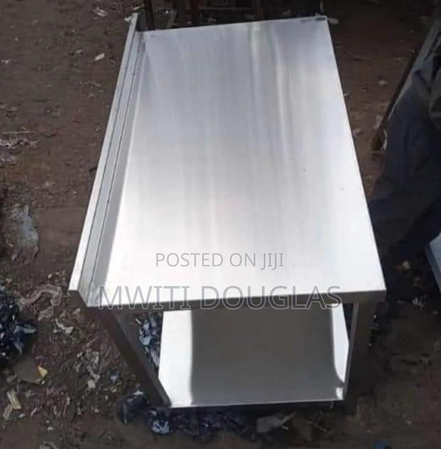 Bright Stainless Working Table