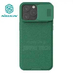 Nillkin Case for iPhone 15 Pro, Slidding Camera Cover, Green