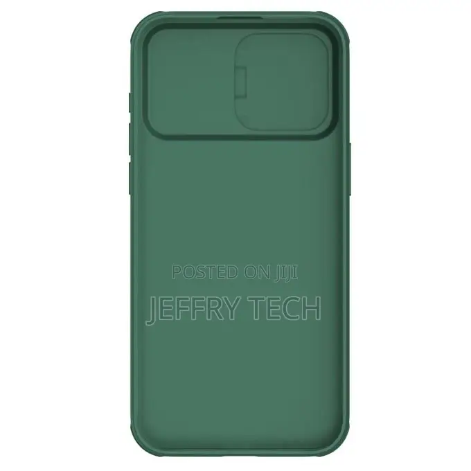 Nillkin Case for iPhone 15 Pro, Slidding Camera Cover, Green