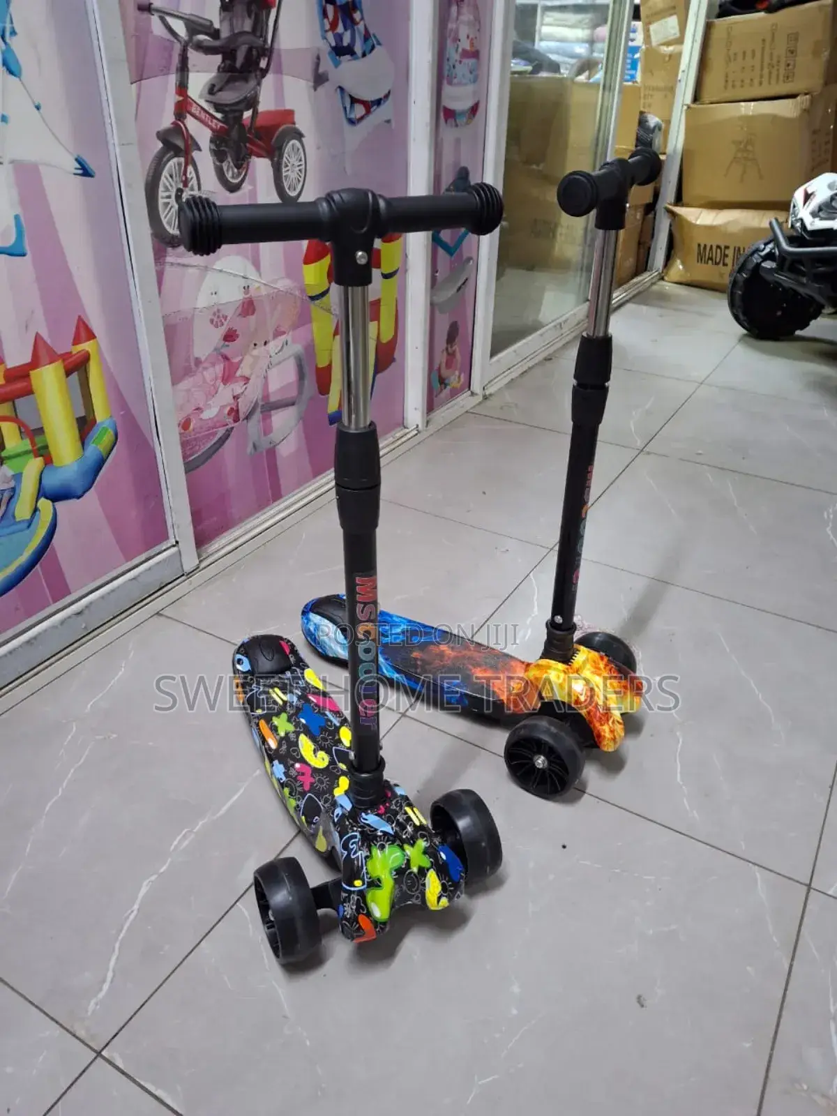 Wide Wheels Scooter With Lights and Melodies
