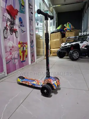 Wide Wheels Scooter With Foldable Handle