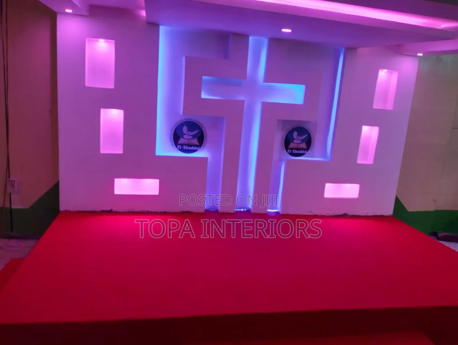 Delta Red Church Altar Wall to Wall Floor Decoration Carpets