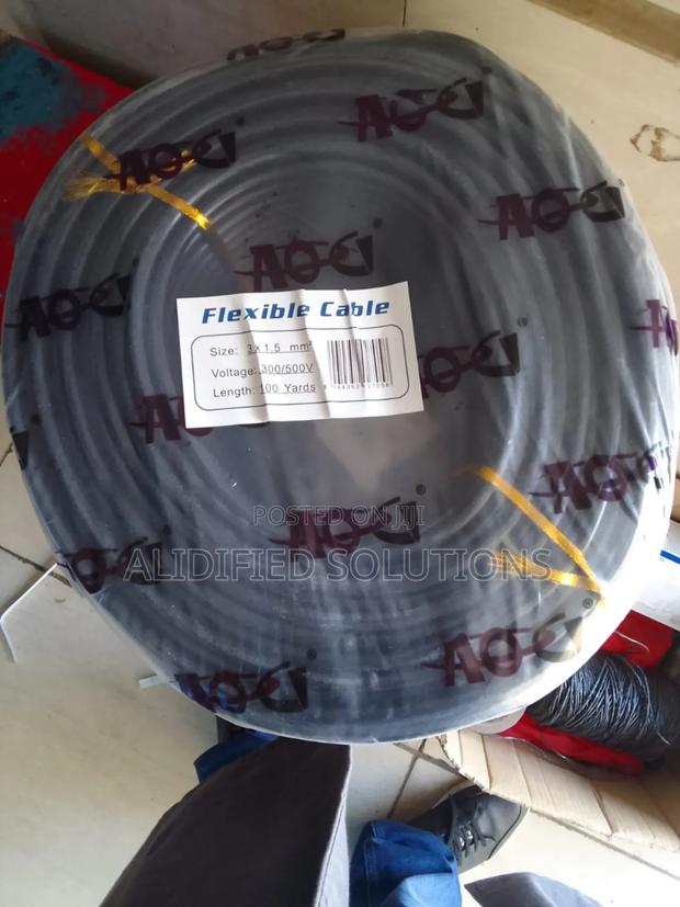 1.5mm Flex Cable< >100m Black Sheathed Flex Cable - main view