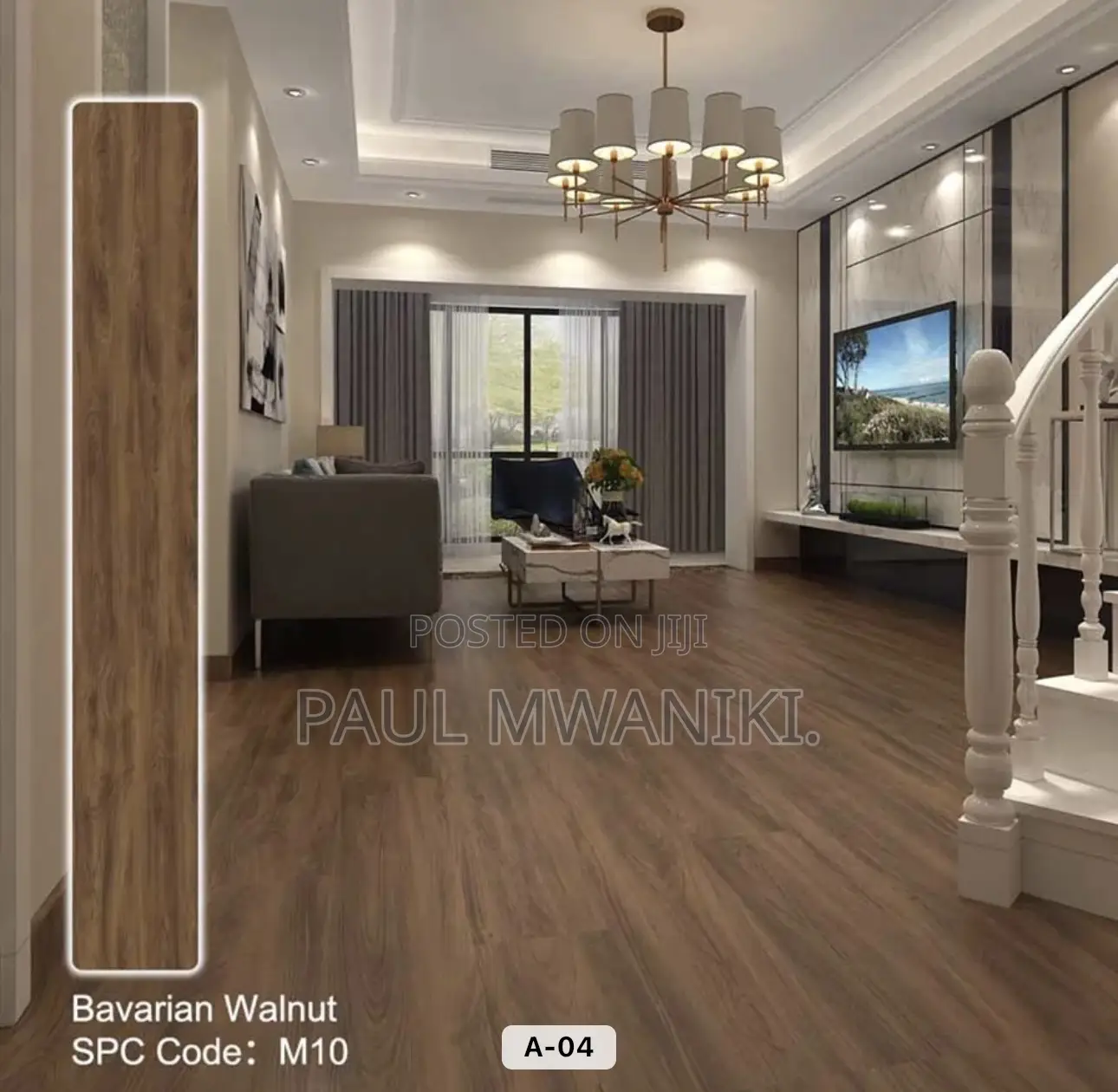 Indoor Living Room Covering Interlocking SPC Flooring