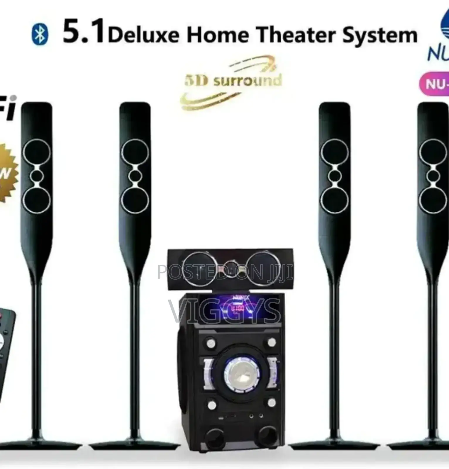 Good Working Deluxe 5 in 1 Hometheater 9090B H-6