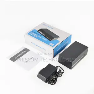 4 Port VGA Splitter Powered 1 in 4 Out