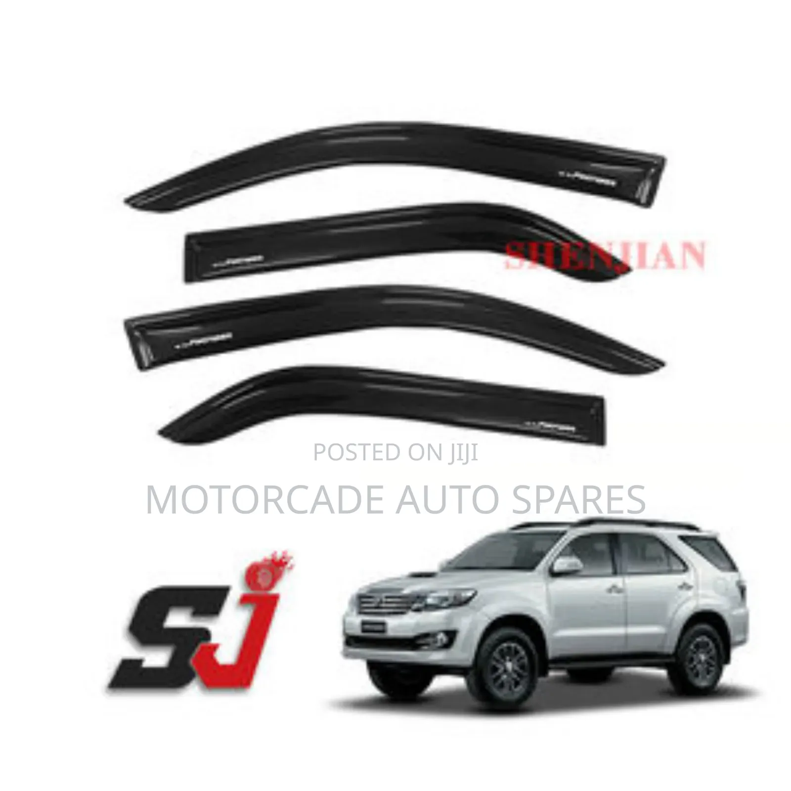 Toyota Fortuner 2005-2015 Windbreakers/Window Visors