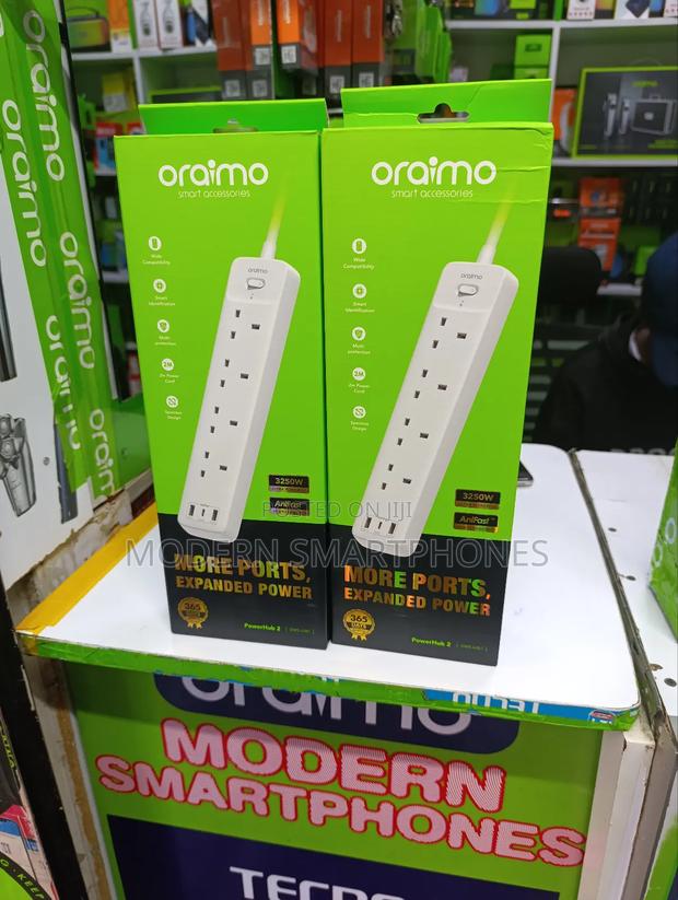 Oraimo Powerhub C 2M 4-Ac 3-Usb Power Strip