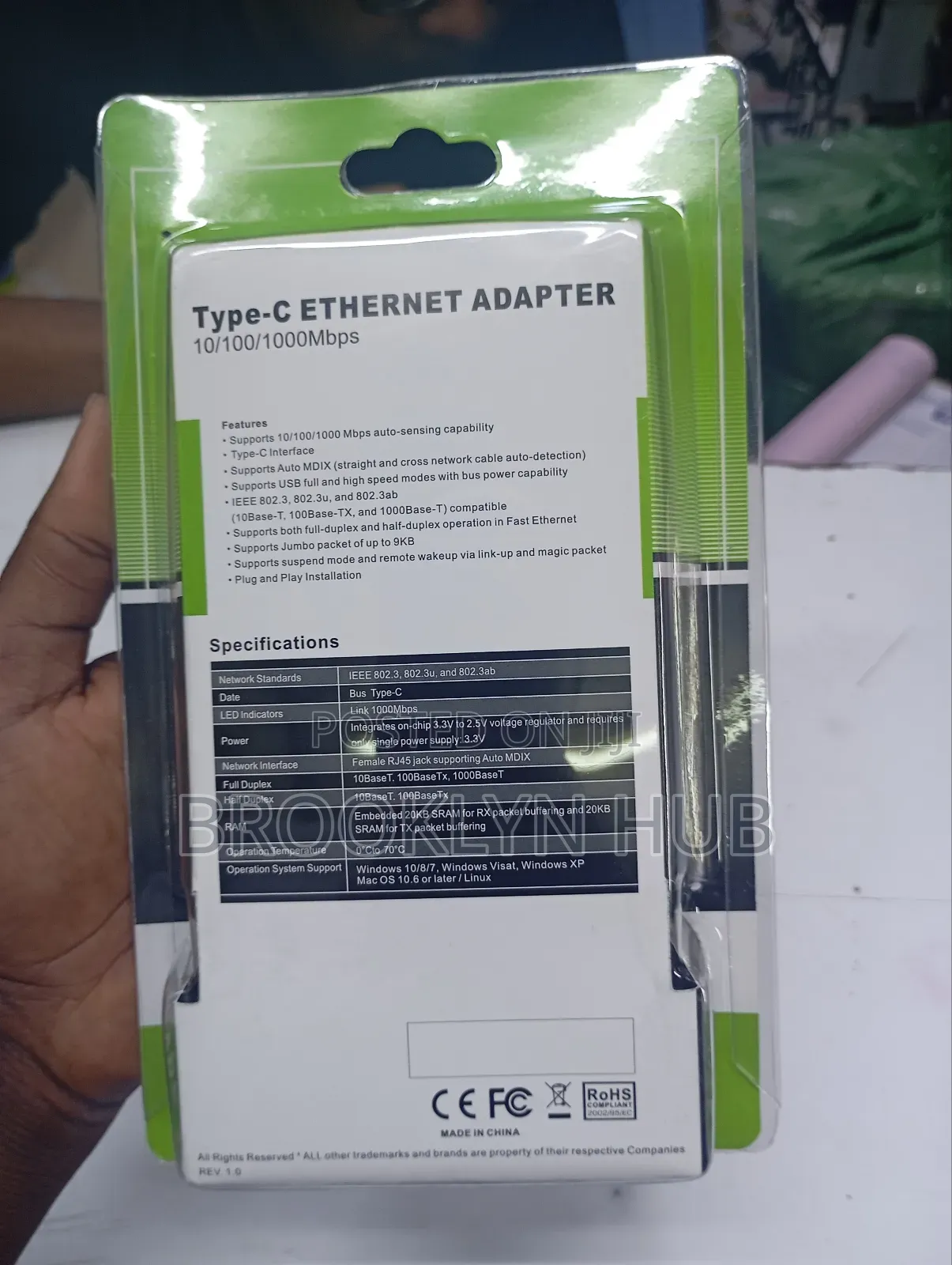 Type C Ethernet High Speed Adapter Mbps)