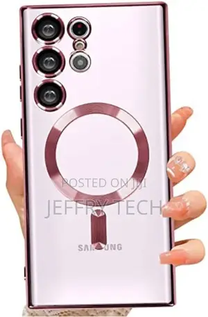 Clear Magnetic Plating Case for Samsung Galaxy S21 FE S22 Pl