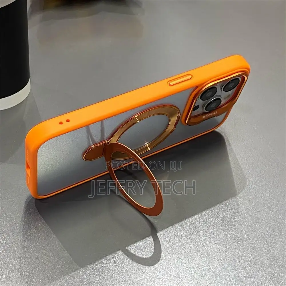 Camera Stand Ring Bracket Magnetic Case for iPhone 15 14 13