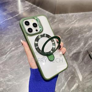 Camera Stand Ring Bracket Magnetic Case for iPhone 15 14 13 - thumbnail 2