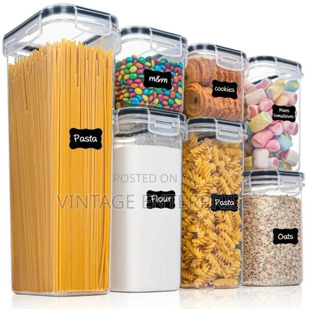 8pc Food /Cereal Pantry Storage