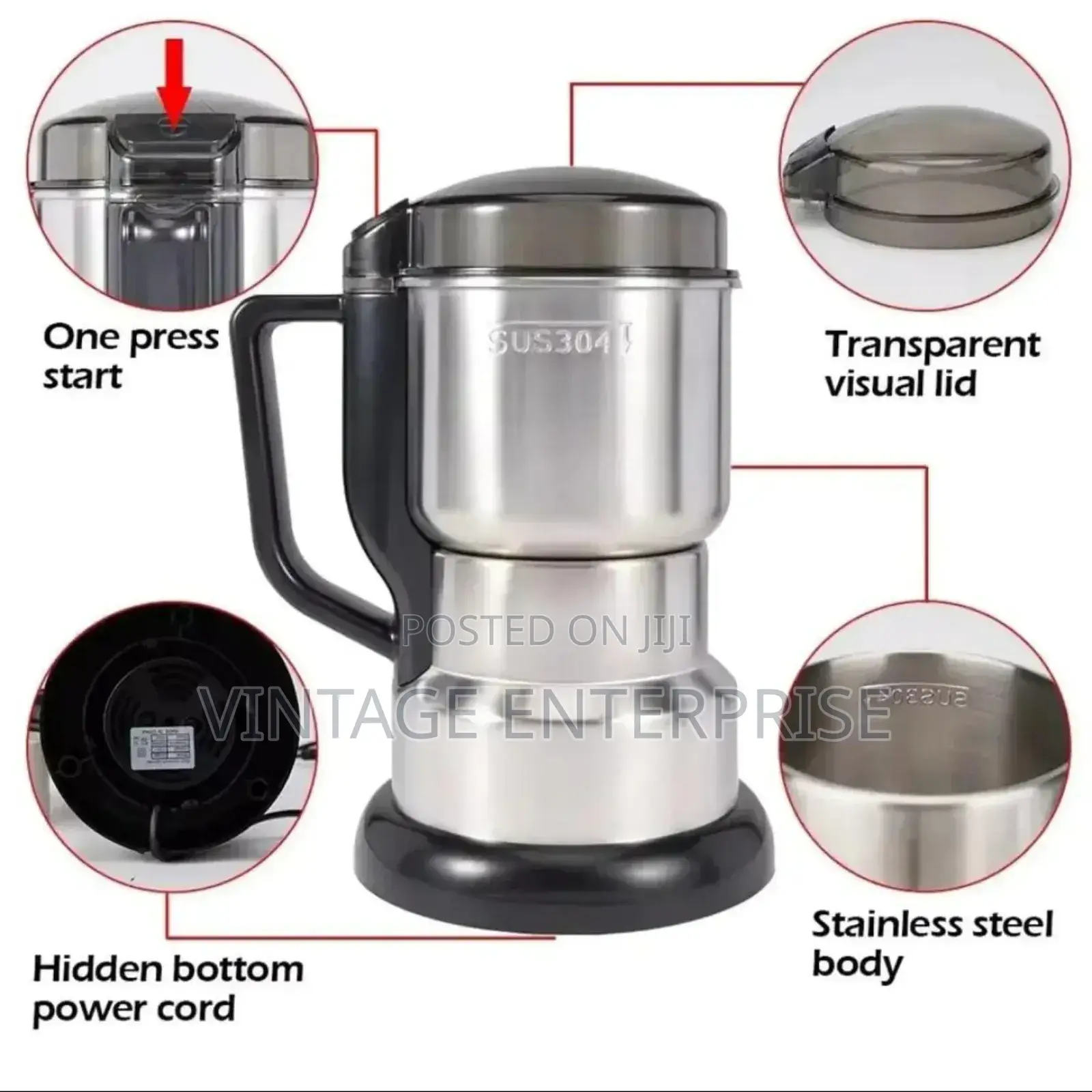 200w High Power Electric Coffee Grinder