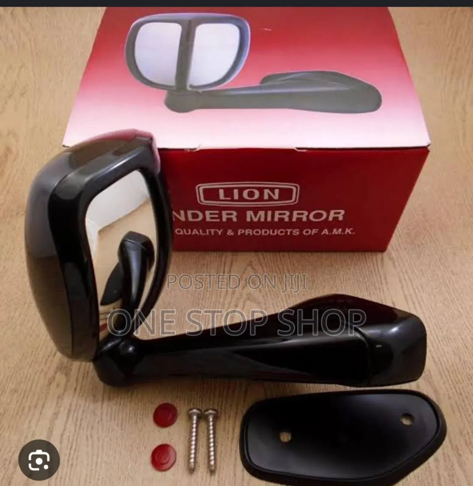 Black Universal Bonnet Arm Fender Mirror
