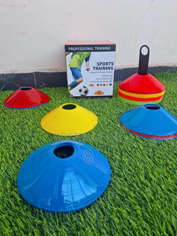 Set of 50 Training Cones for Soccer – Perfect for Drills G