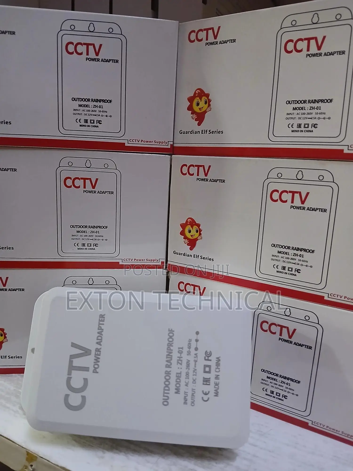 Rain Proof CCTV Power Adapter ZH-01 12V,2.5A
